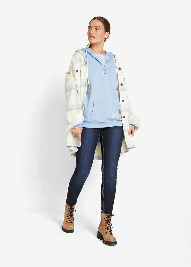 Sudadera con capucha Azul perla