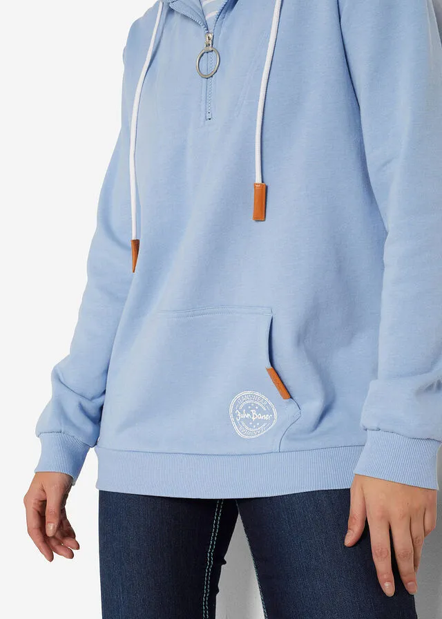 Sudadera con capucha Azul perla