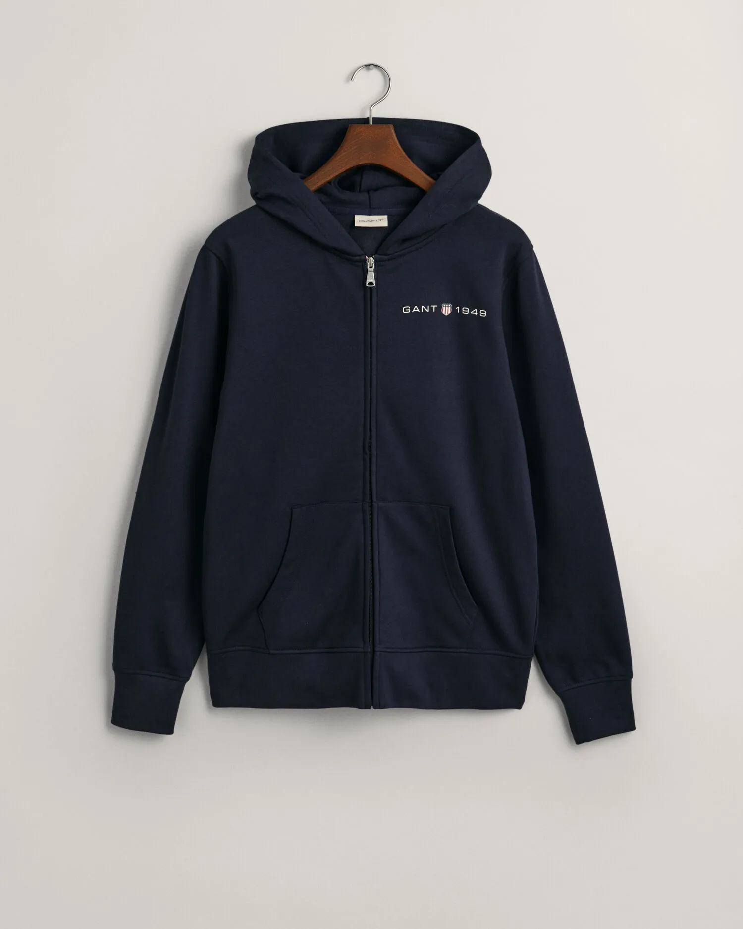 Sudadera con capucha, cremallera y estampado gráfico