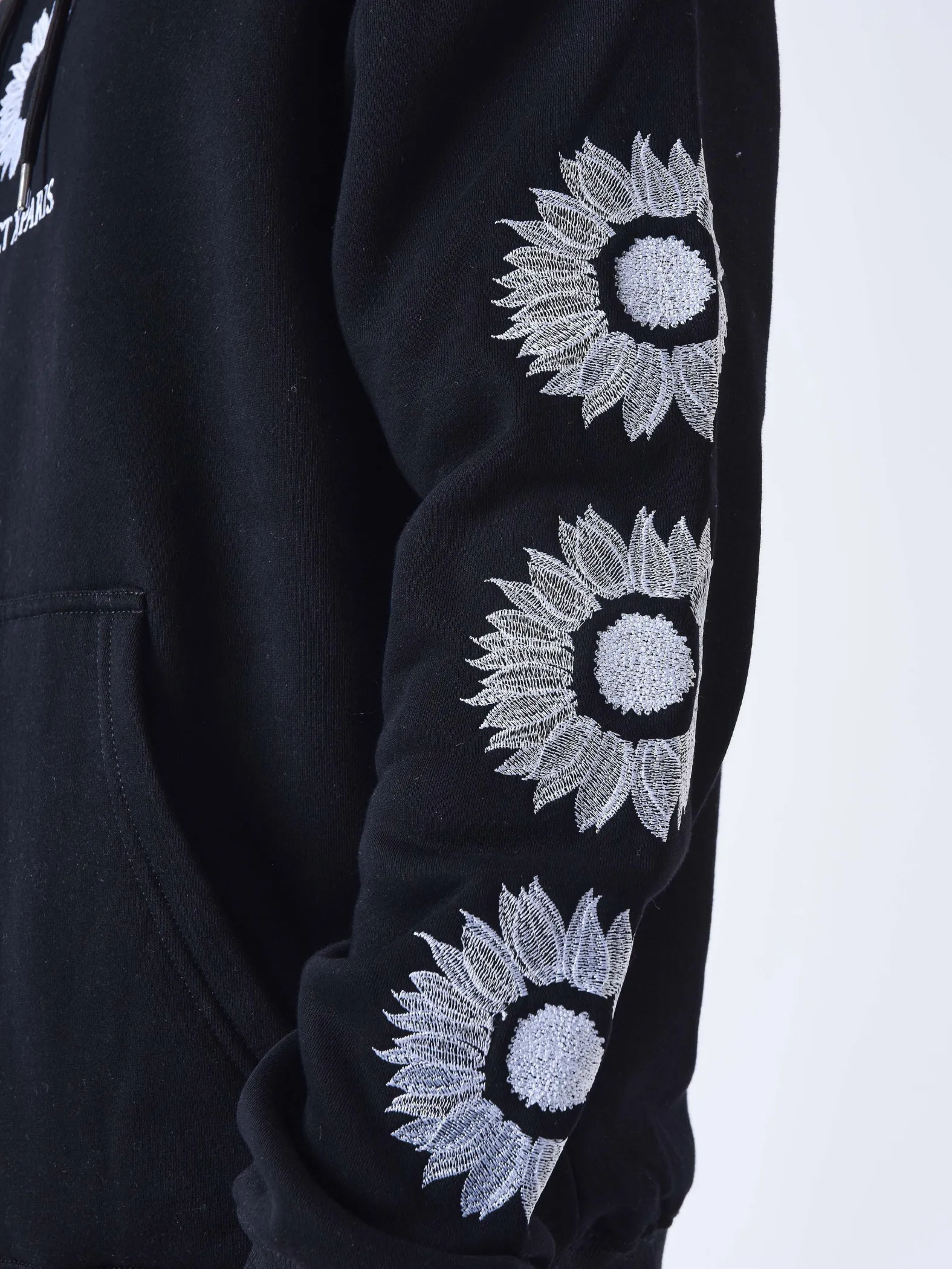 Sudadera con capucha Girasol bordado