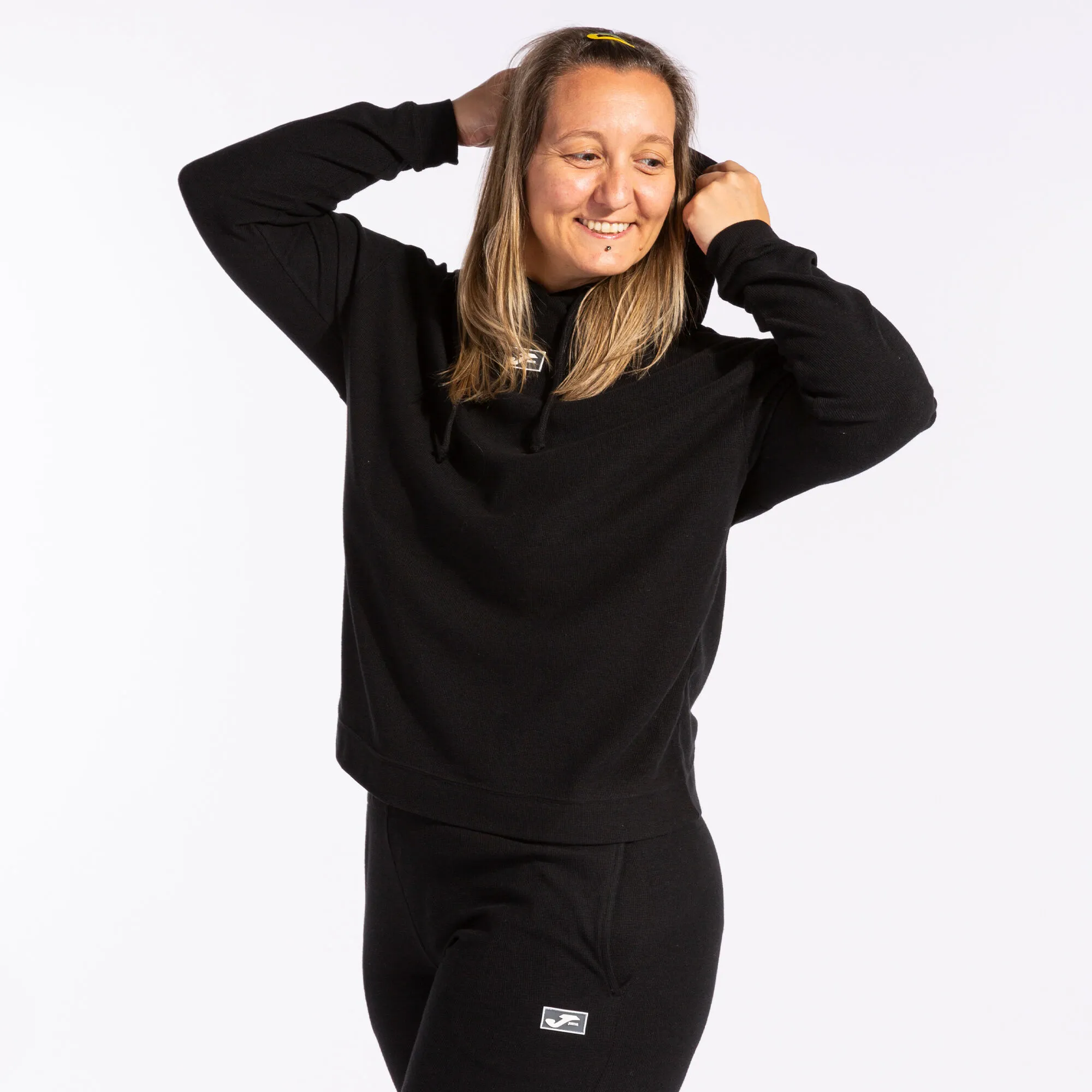 Sudadera con capucha mujer Daphne negro