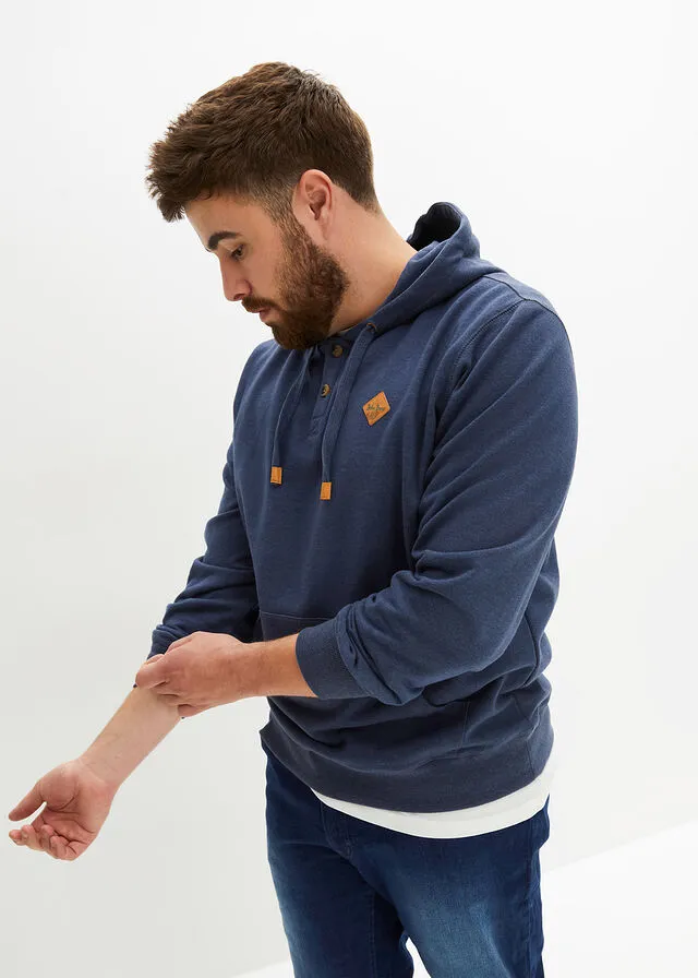 Sudadera con capucha Negro moteado