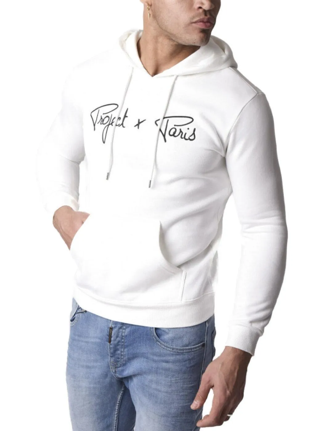 Sudadera ProjectxParis blanca con capucha unisex