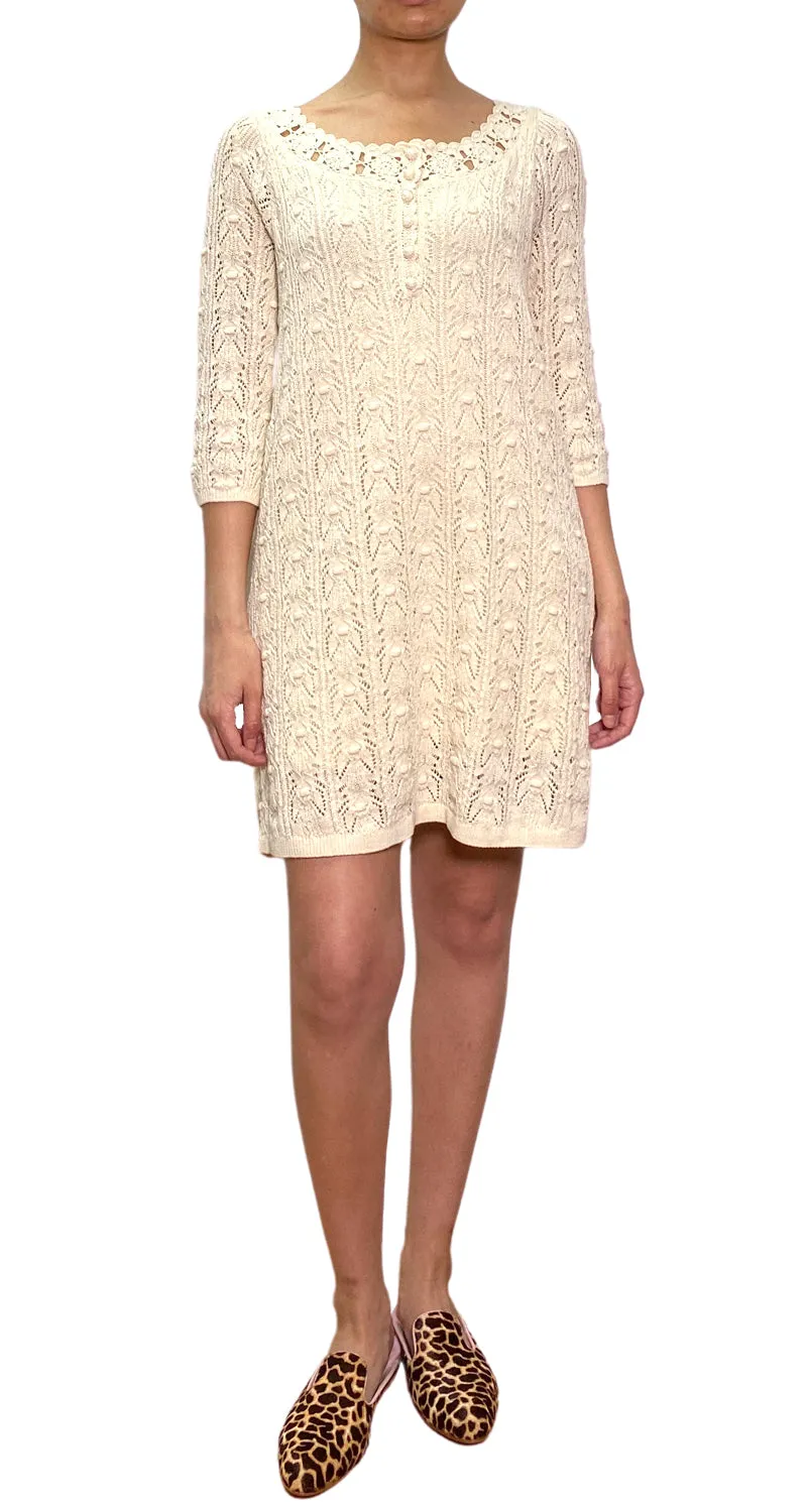 SÉZANE Vestido Tejido Crema