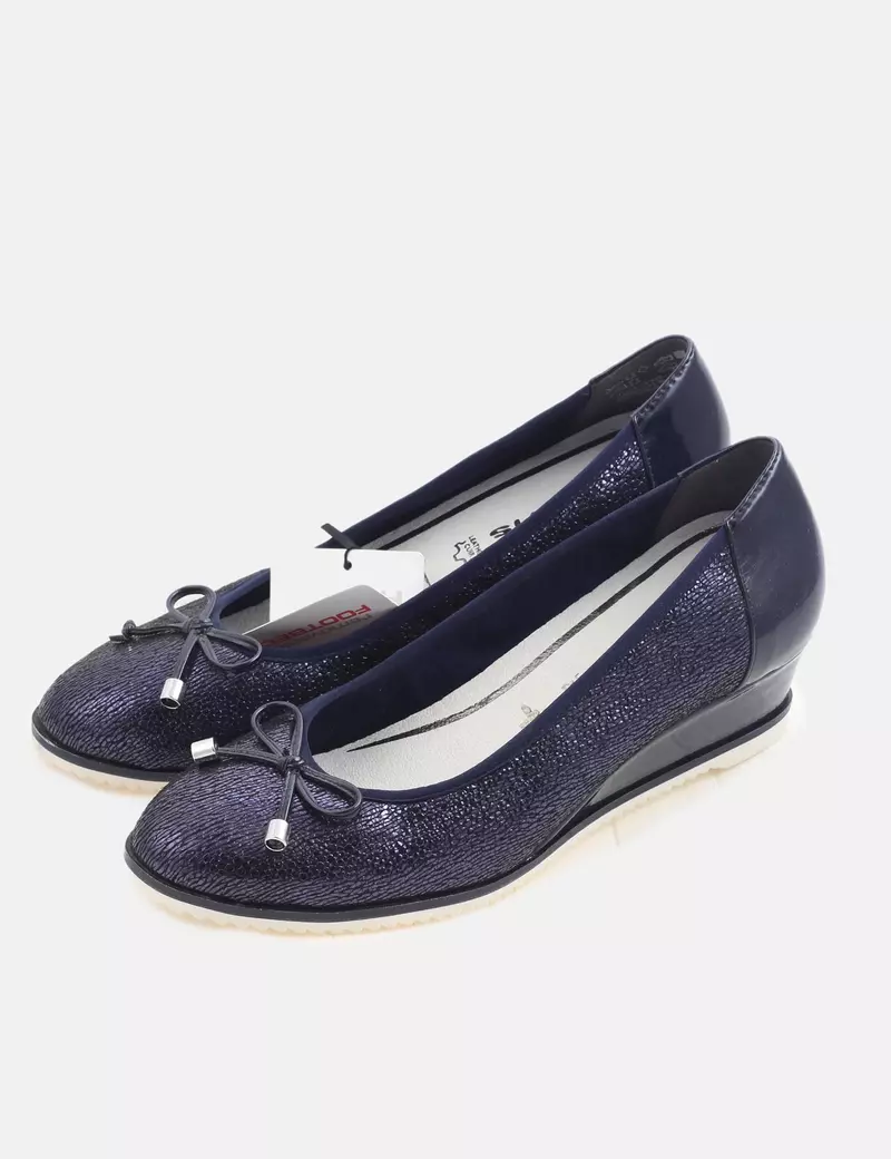 Tamaris Zapato con cuña azul marino