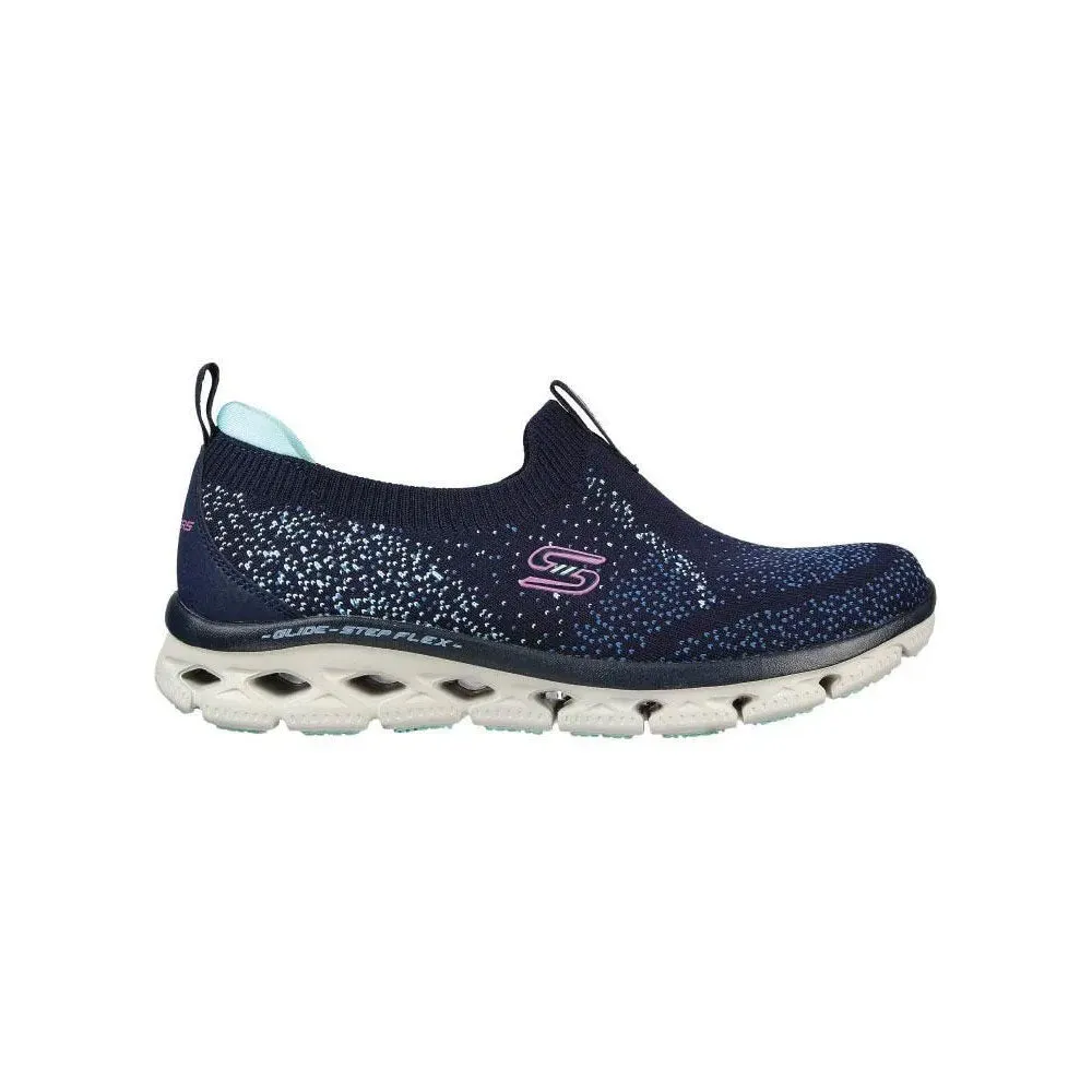 TENIS MUJER SKECHERS GLIDE STEP FLEX  AZULBLANCO