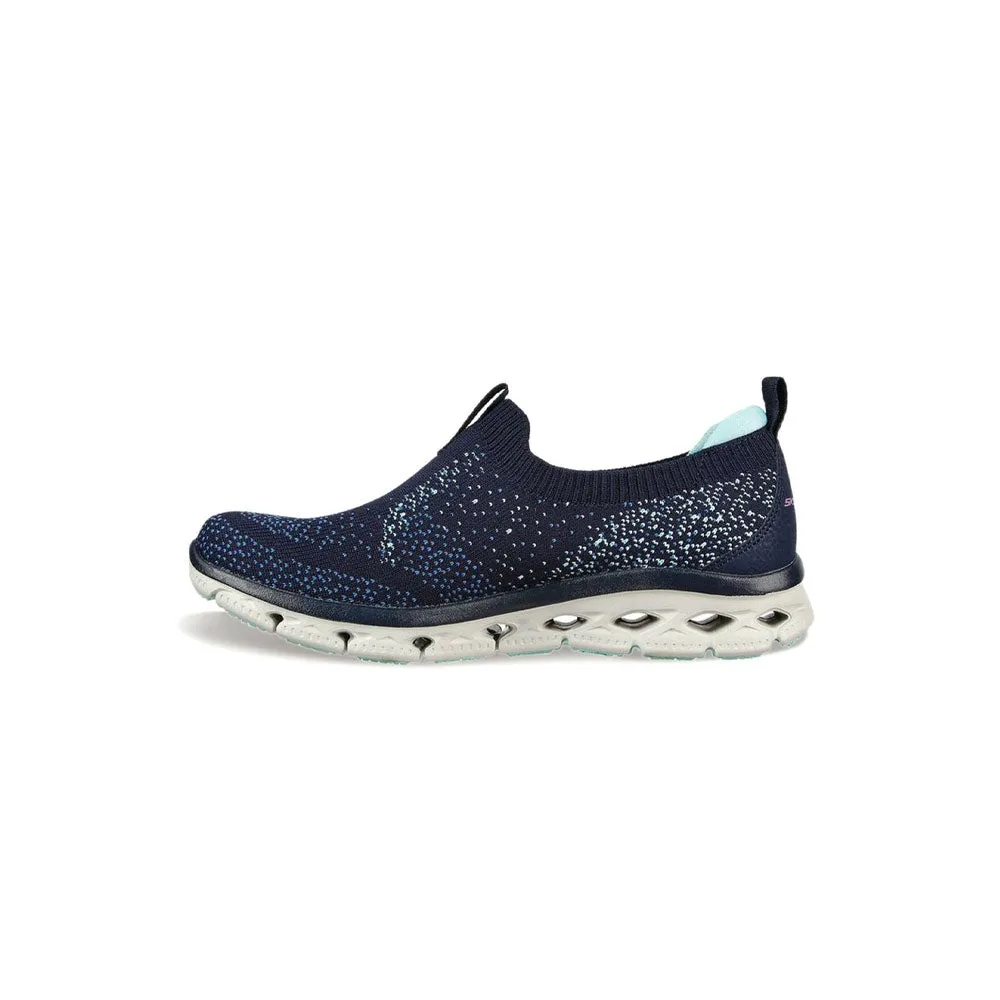 TENIS MUJER SKECHERS GLIDE STEP FLEX  AZULBLANCO