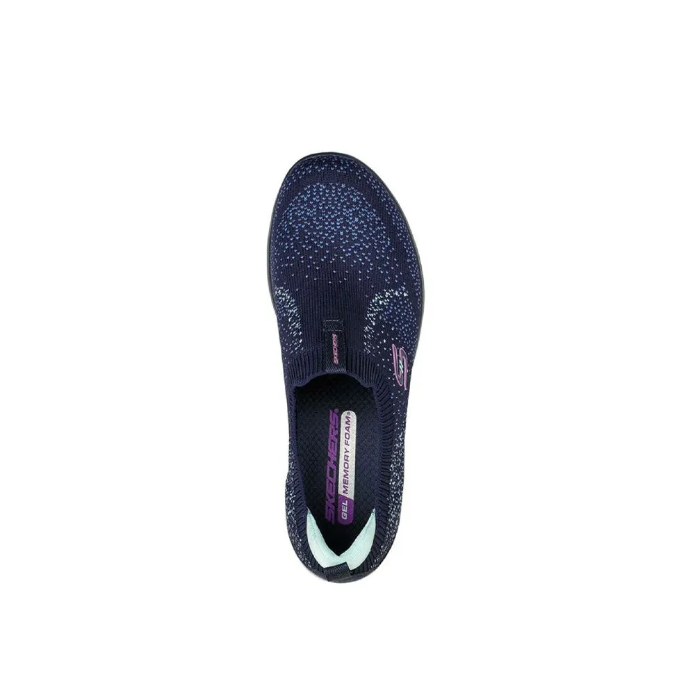 TENIS MUJER SKECHERS GLIDE STEP FLEX  AZULBLANCO