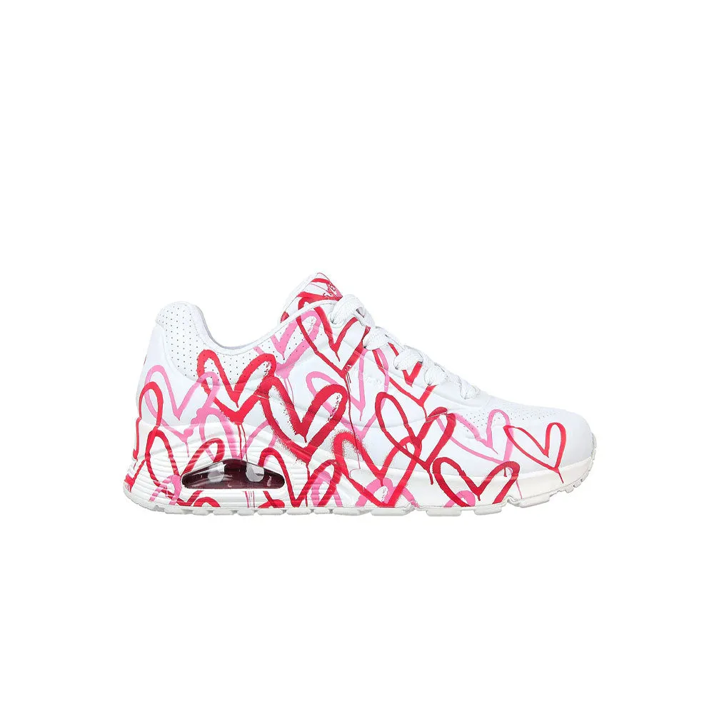 TENIS MUJER SKECHERS JGOLDCROWN UNO   BLANCO