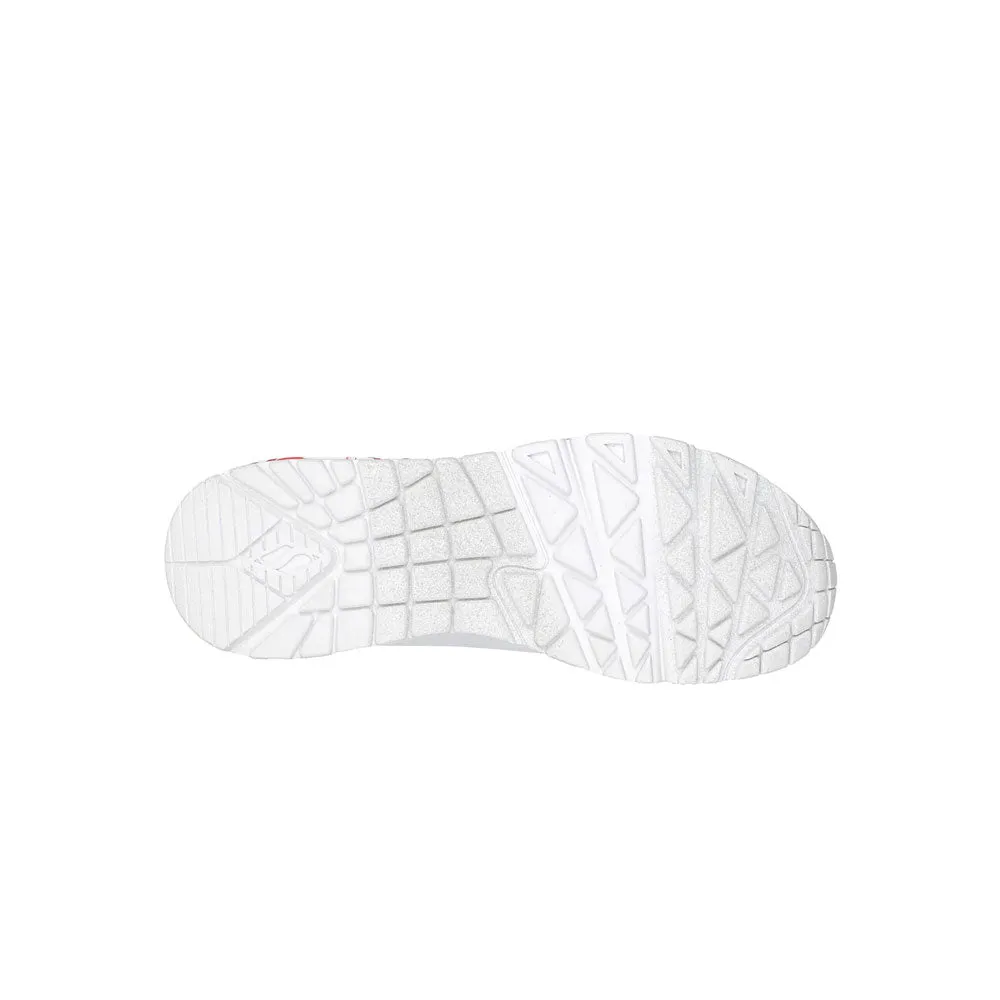 TENIS MUJER SKECHERS JGOLDCROWN UNO   BLANCO