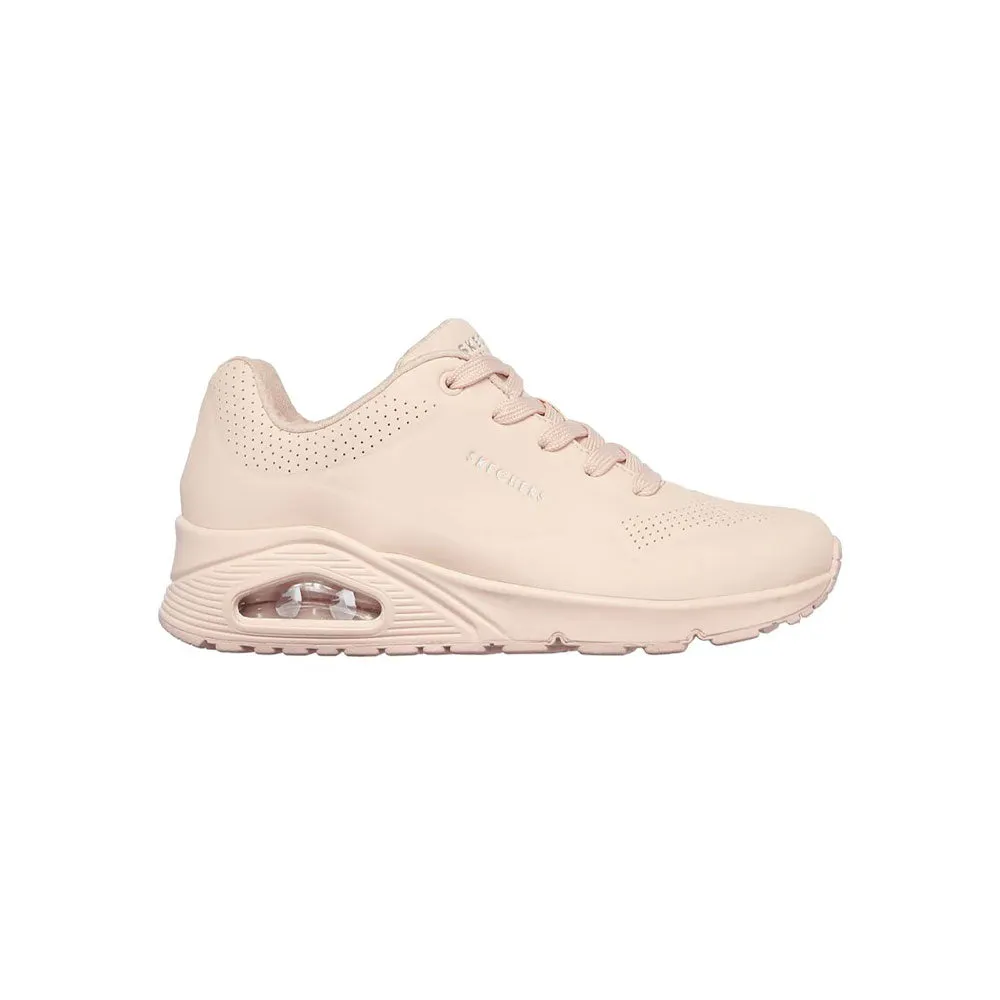TENIS MUJER SKECHERS UNO FROSTY  KICKS  ROSA
