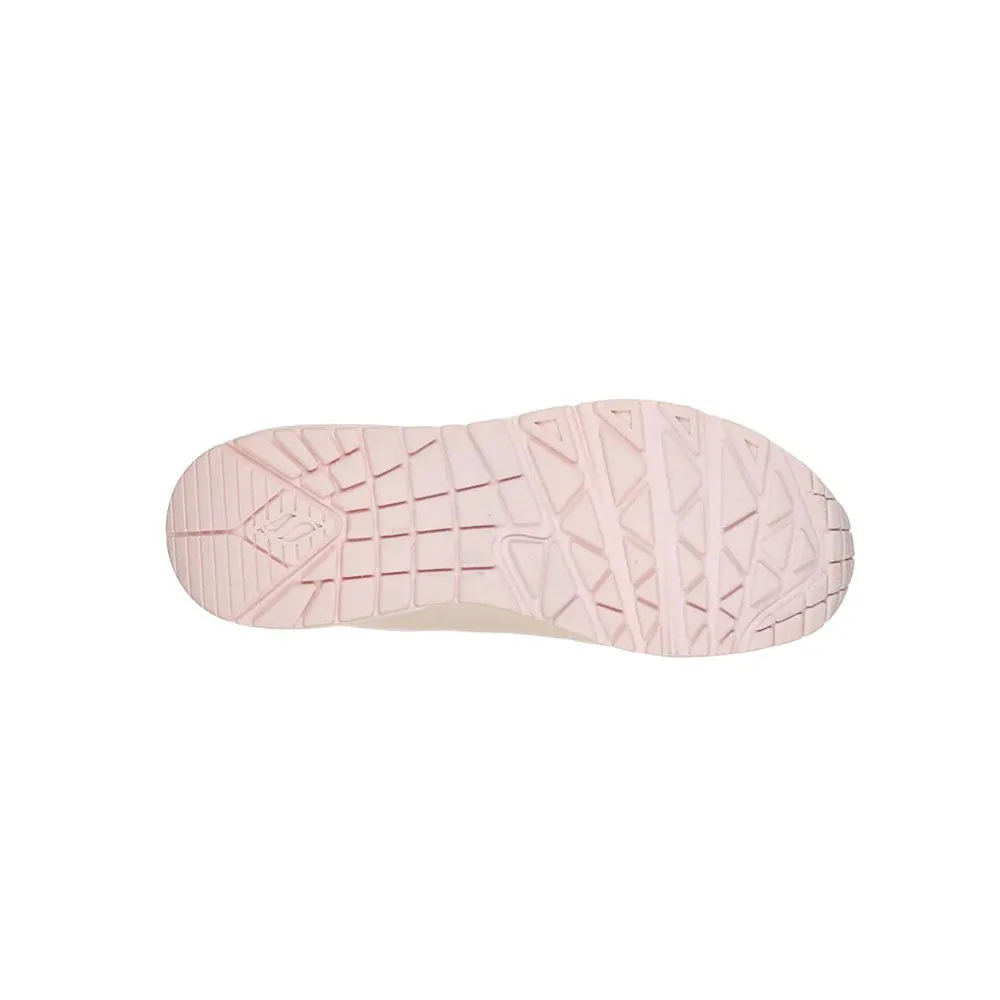 TENIS MUJER SKECHERS UNO FROSTY  KICKS  ROSA