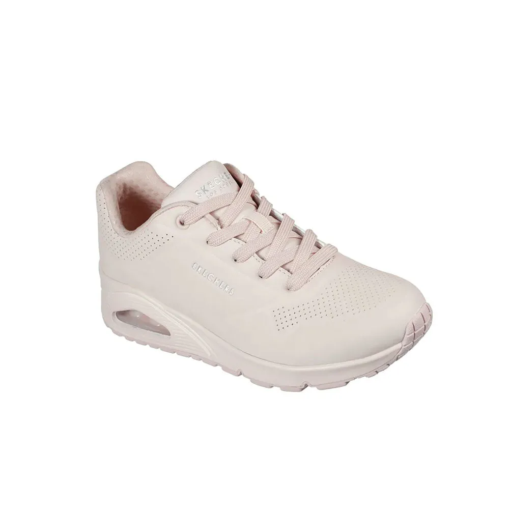 TENIS MUJER SKECHERS UNO FROSTY  KICKS  ROSA