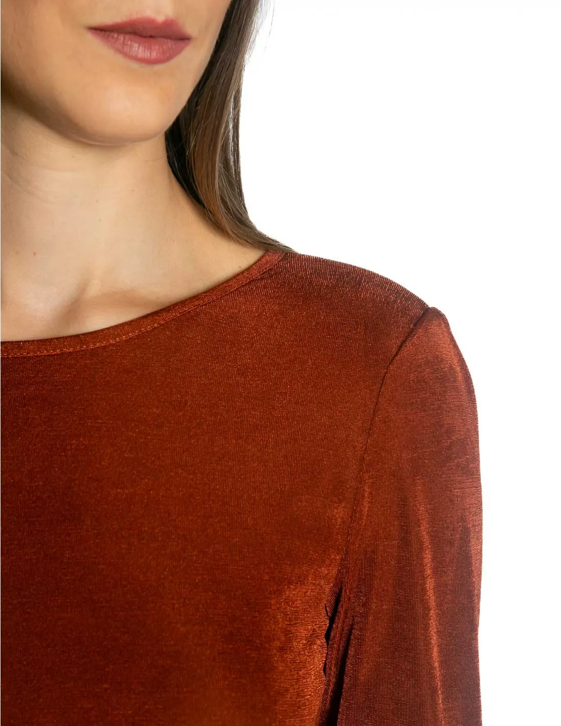 TOP ACABADO BRILLANTE MARRON COMPAÑIA FANTASTICA
