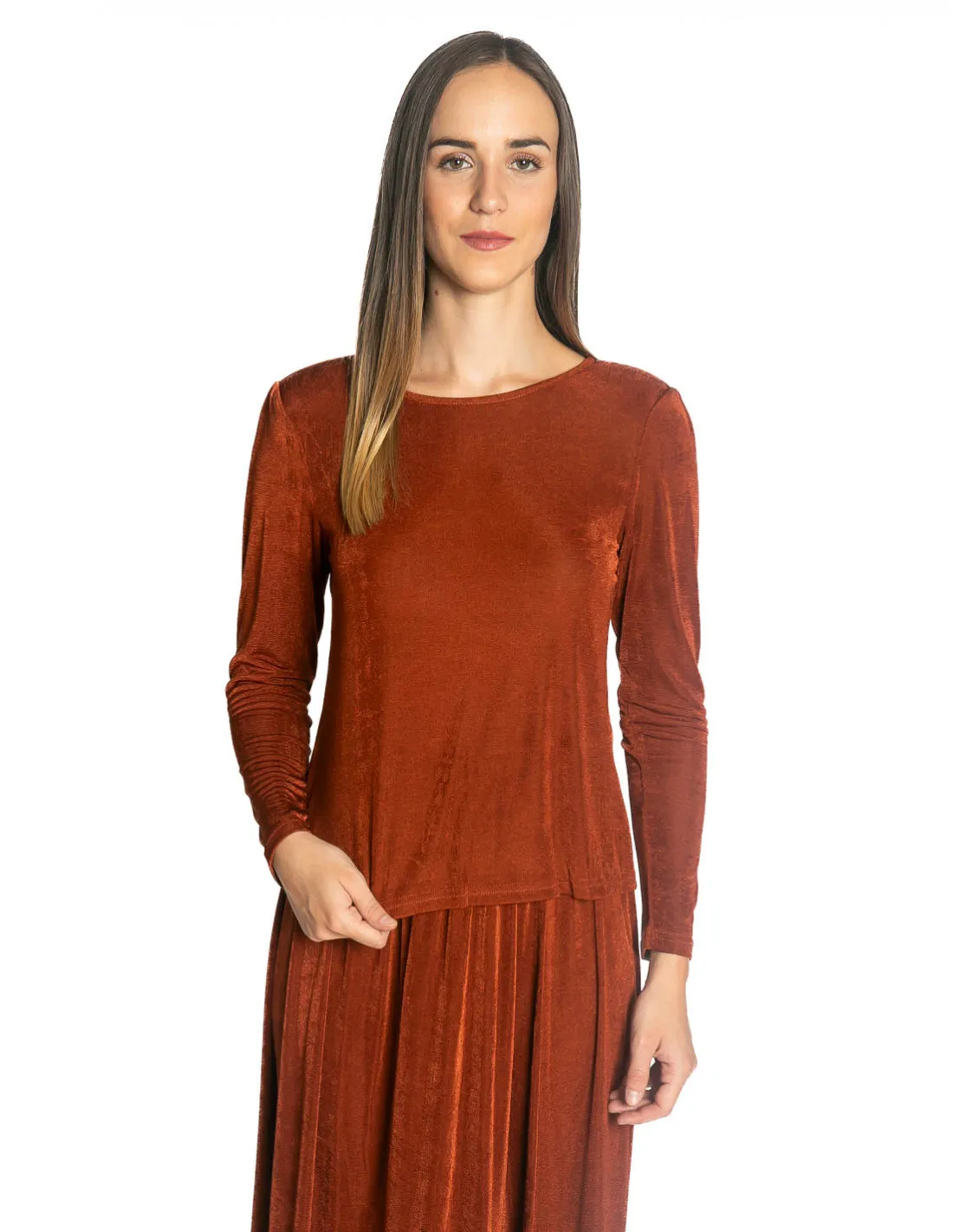 TOP ACABADO BRILLANTE MARRON COMPAÑIA FANTASTICA