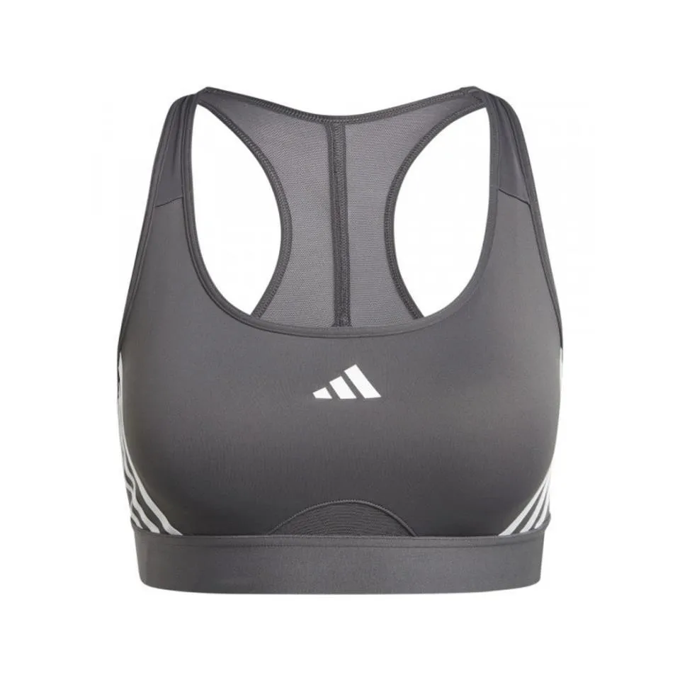 TOP ADIDAS POWER GRIS CON SOPORTE