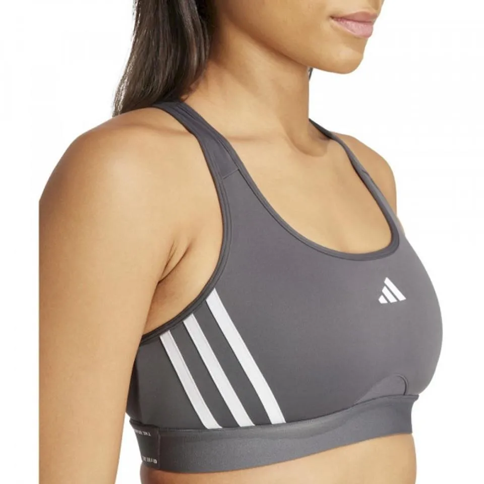 TOP ADIDAS POWER GRIS CON SOPORTE