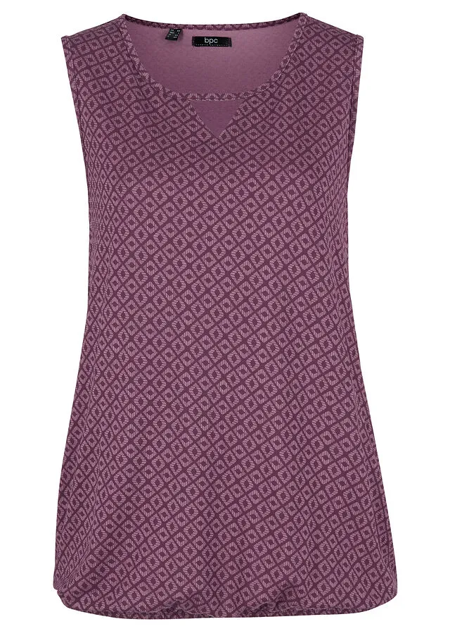 Top con cintura elástica Burdeos