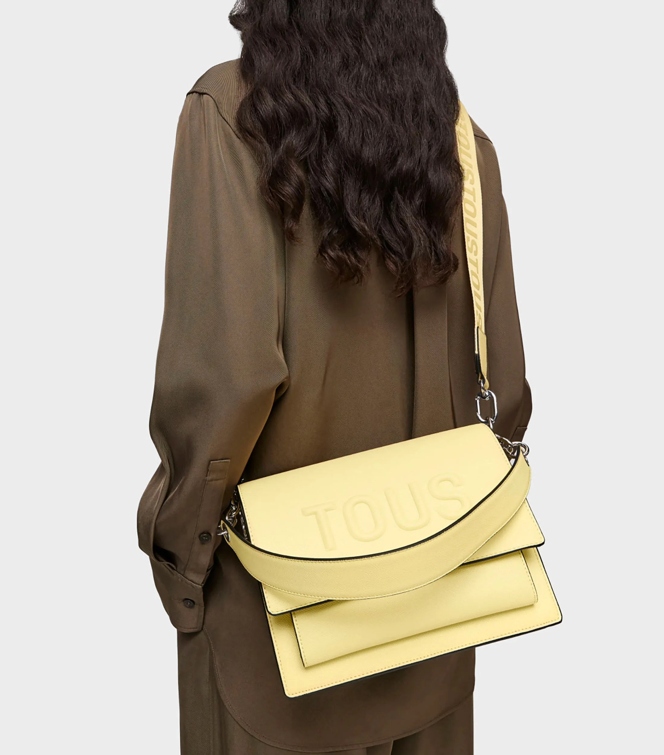 Tous Bolso crossbody mediano Audree amarillo claro Brenda Mujer