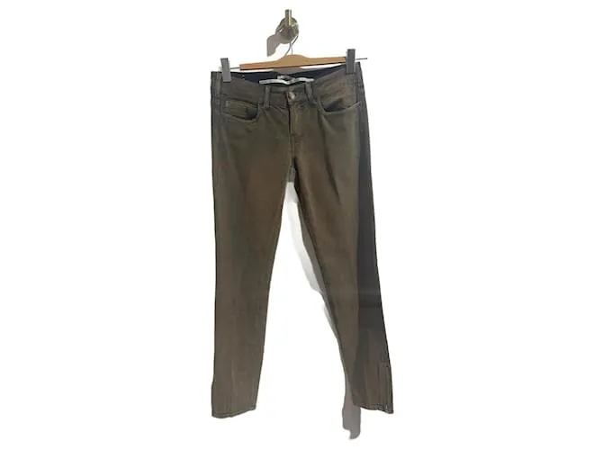 VANESSA BRUNO Pantalón T.US 28 terciopelo Caqui 