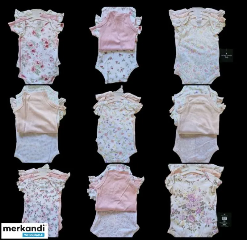 VENTA AL POR MAYOR DE BODYS PARA BEBéS PAQUETE DE 3 | MANGA CORTA, RECIéN NACIDO A 9 MESES  SOLO \