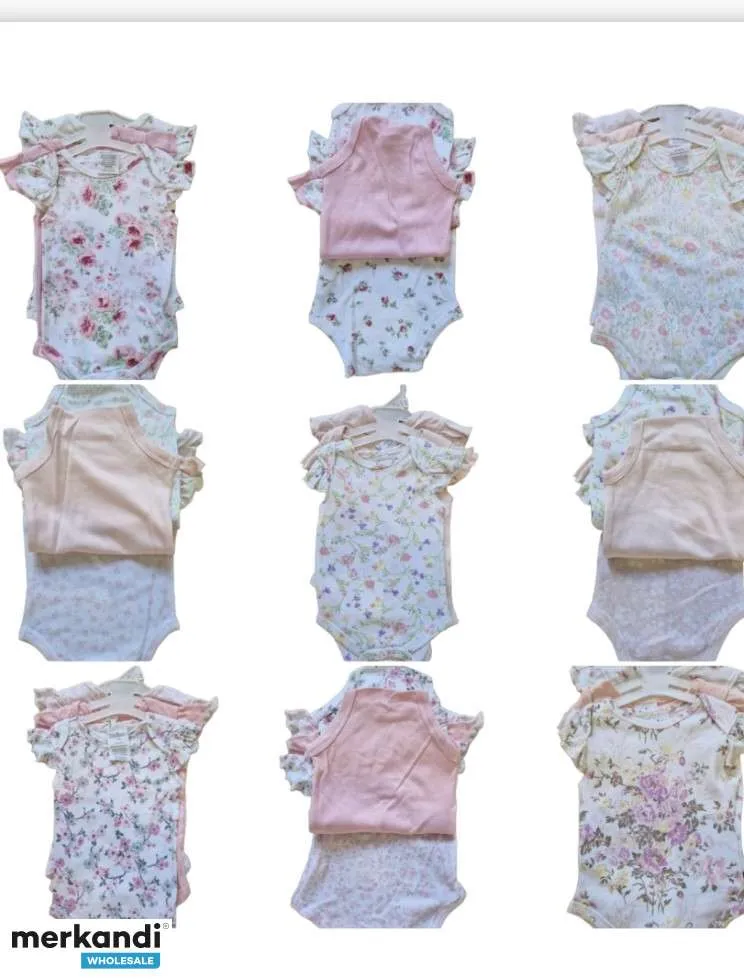 VENTA AL POR MAYOR DE BODYS PARA BEBéS PAQUETE DE 3 | MANGA CORTA, RECIéN NACIDO A 9 MESES  SOLO \
