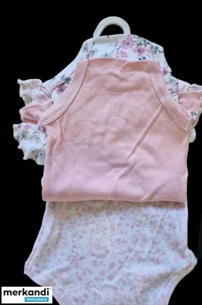 VENTA AL POR MAYOR DE BODYS PARA BEBéS PAQUETE DE 3 | MANGA CORTA, RECIéN NACIDO A 9 MESES  SOLO \