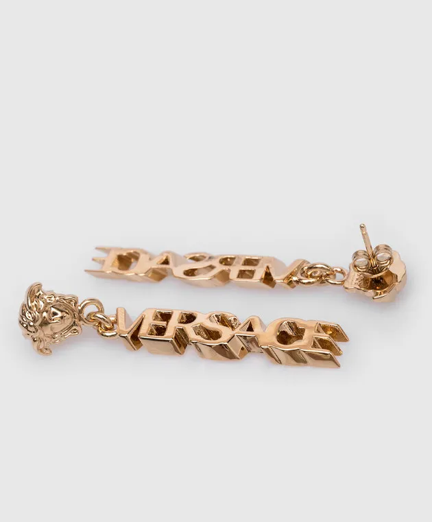 Versace La Medusa golden earrings