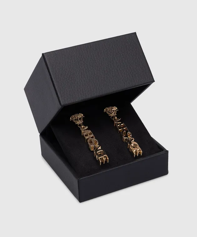 Versace La Medusa golden earrings