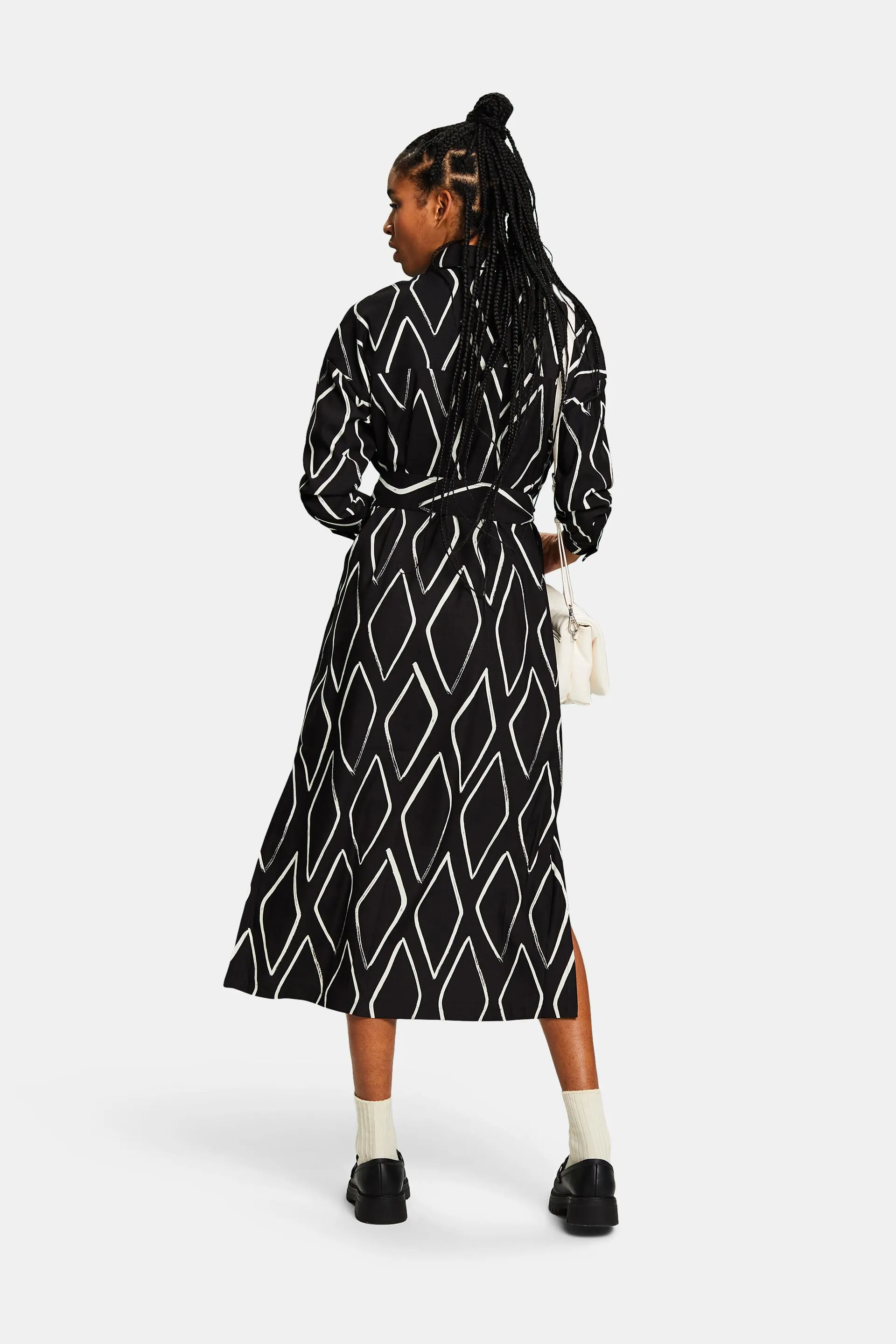 Vestido camisero estampado