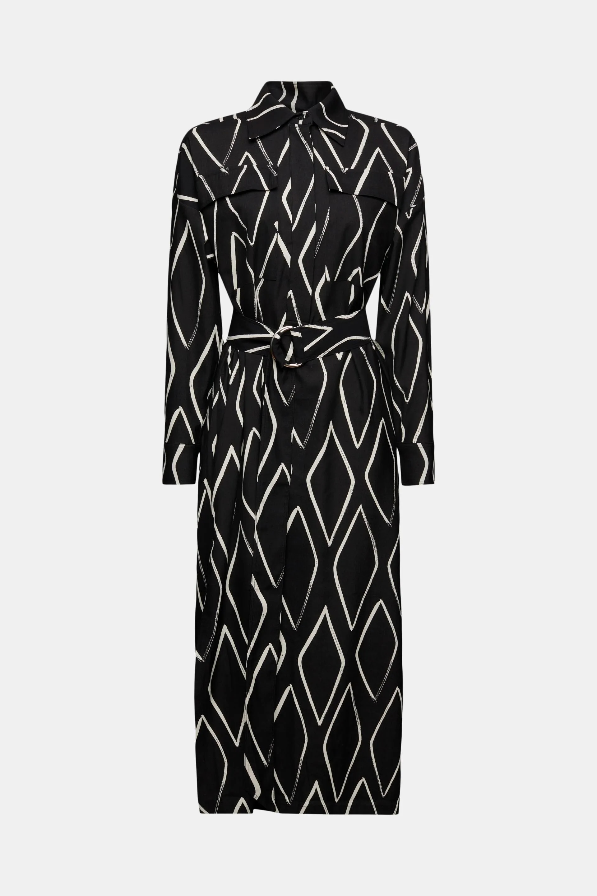 Vestido camisero estampado