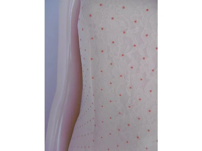 Vestido de encaje Balenciaga Contraste Beige 