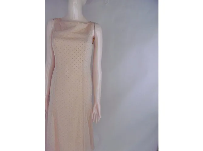Vestido de encaje Balenciaga Contraste Beige 