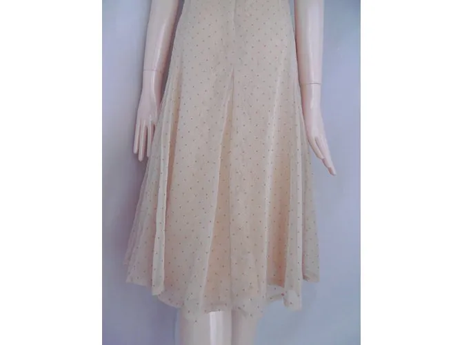 Vestido de encaje Balenciaga Contraste Beige 