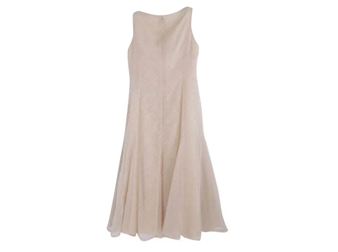 Vestido de encaje Balenciaga Contraste Beige 