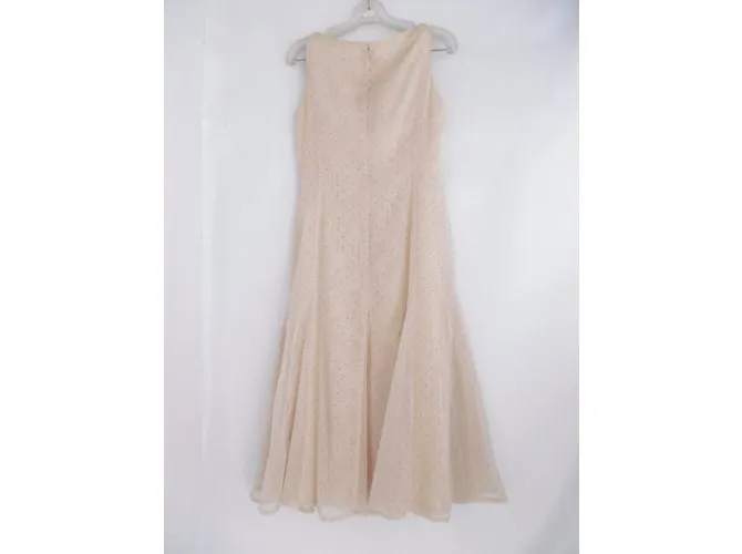 Vestido de encaje Balenciaga Contraste Beige 