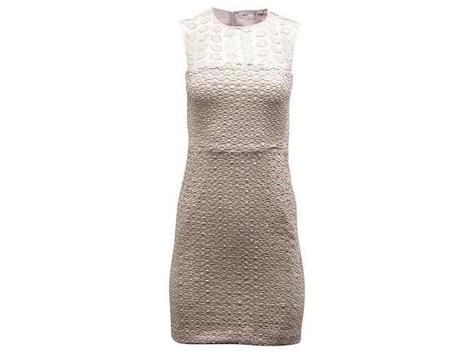 Vestido de encaje Diane Von Furstenberg en poliéster rosa 