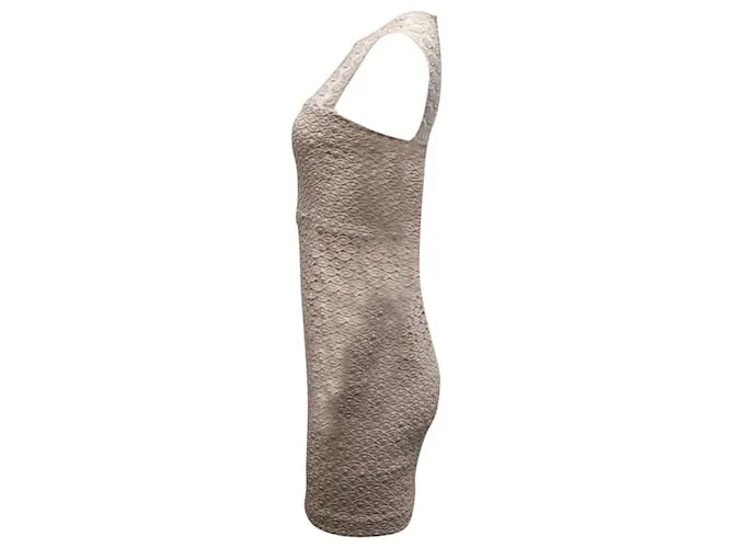 Vestido de encaje Diane Von Furstenberg en poliéster rosa 