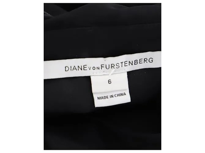 Vestido de encaje Nisha en poliéster negro de Diane Von Furstenberg 