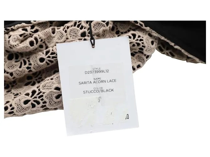Vestido Diane Von Furstenberg Sarita Bellota de encaje en algodón marrón Castaño 