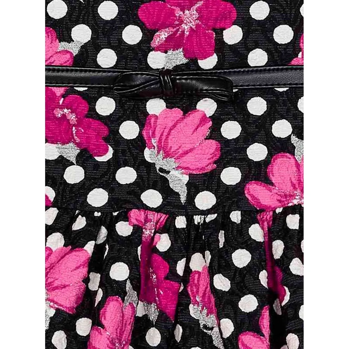 Vestido jacquard estampado