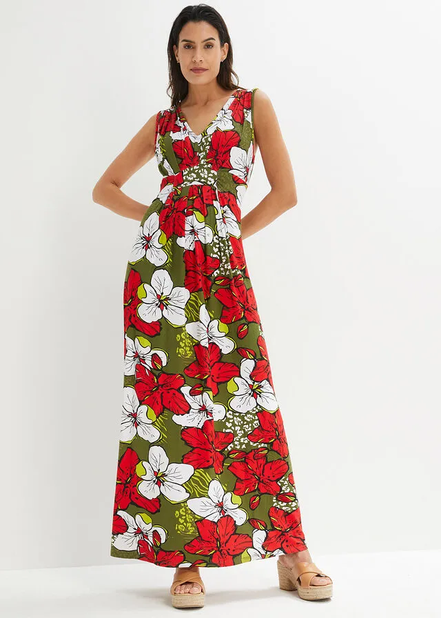 Vestido Marrón estampado