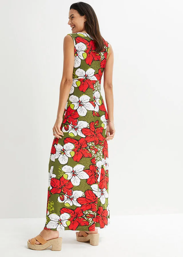 Vestido Marrón estampado