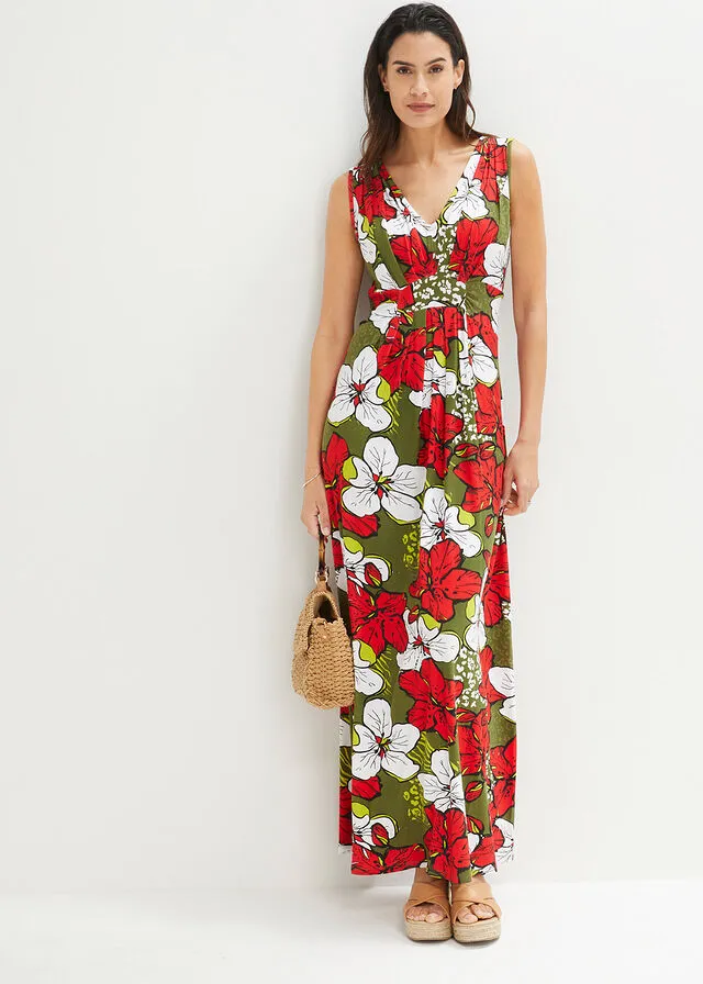 Vestido Marrón estampado