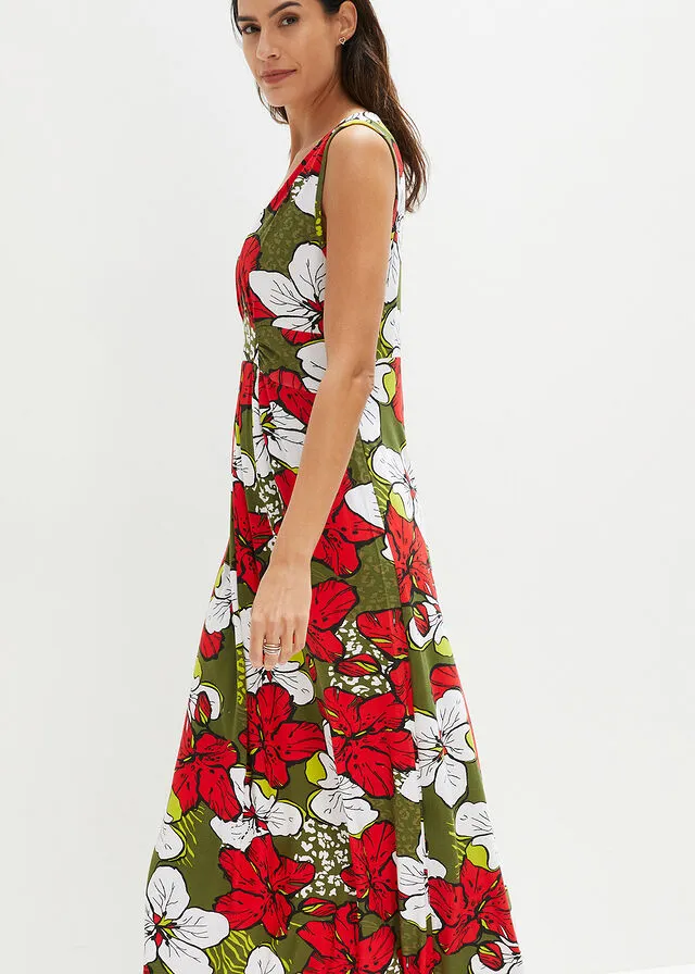 Vestido Marrón estampado