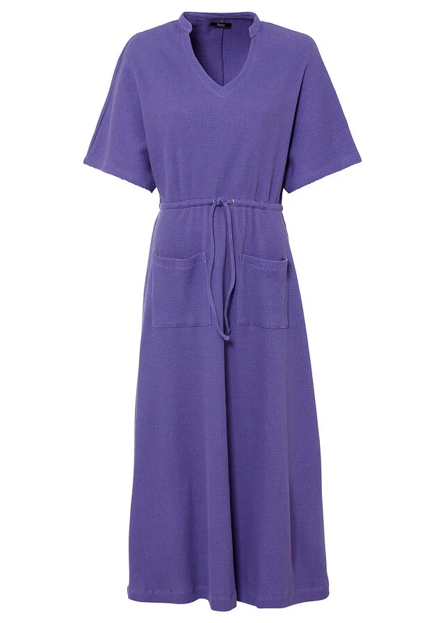 Vestido midi con bolsillos Azul violáceo