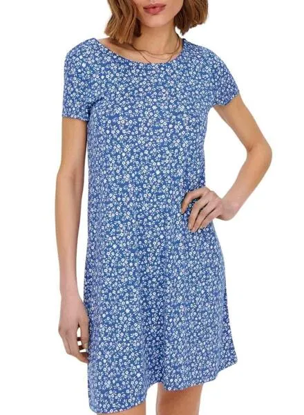 Vestido Only Bera Azul Para Mujer