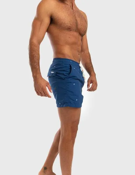 Williot Bañador Clásico Multiperro azul marino para hombre