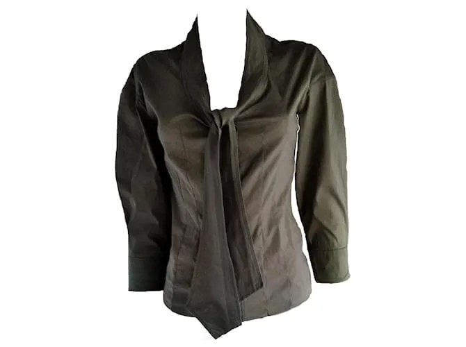 Yves Saint Laurent Tops Caqui 