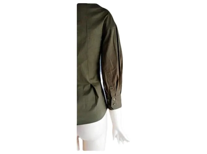 Yves Saint Laurent Tops Caqui 